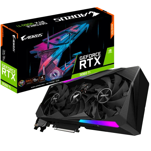 GIGABYTE AORUS GEFORCE RTX 3060 TI MASTER 8GB GDDR6 GRAPHICS CARD