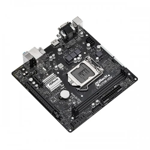 ASRock H370M HDV 8th and 9th Gen Micro ATX Motherboard