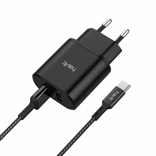 HAVIT 2 in 1 USB charge kit with USB to Type-C cable ST823