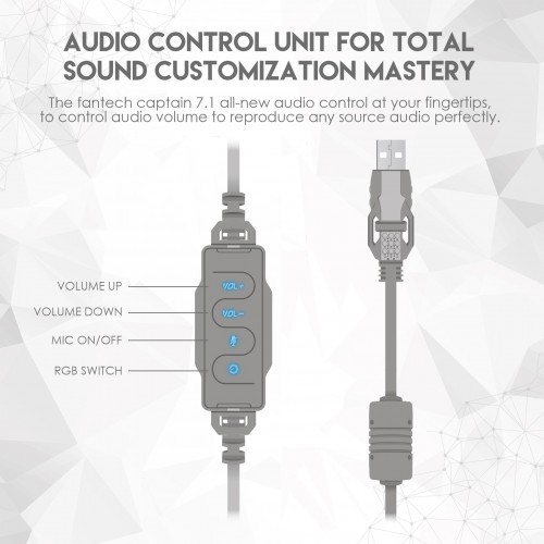 FANTECH HG11 Captain 7.1 White Space Edition Gaming Headphone