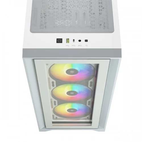 CORSAIR iCUE 4000X RGB Tempered Glass Mid-Tower White case