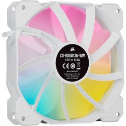 Corsair iCUE SP120 RGB ELITE Performance 120mm White PWM Casing Fan