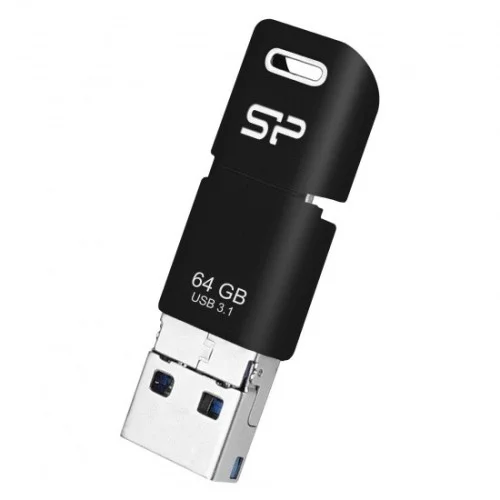 SP FLASH DRIVE SP064GBUC3C50V1K 64GB USB-C Flash Drive Mobile C50 Black