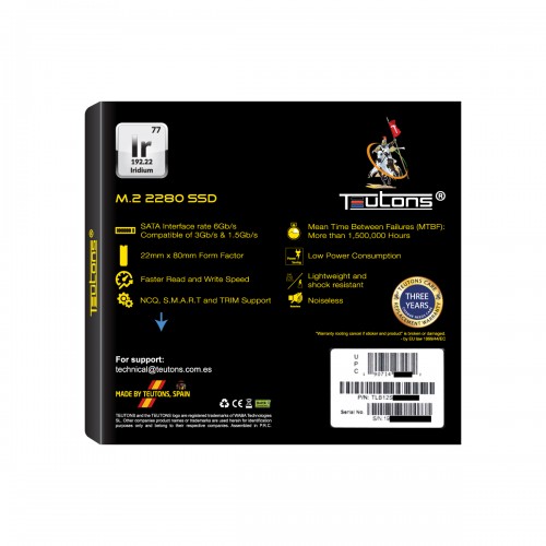 Teutons IRIDIUM 256GB 2280 M.2 SSD