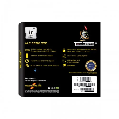 Teutons IRIDIUM 256GB 2280 M.2 SSD