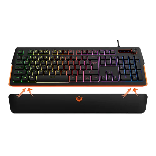 Meetion MT K9520 RGB Magnetic Wrist Rest Gaming Keyboard