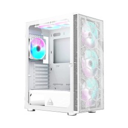 Montech X3 Mesh RGB Lighting Tempered Glass Atx Gaming Case (White)