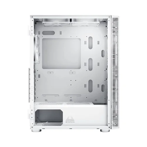 Montech X3 Mesh RGB Lighting Tempered Glass Atx Gaming Case (White)
