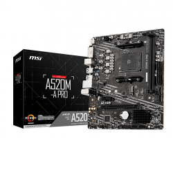 MSI A520M-A PRO AM4 AMD ATX MOTHERBOARD
