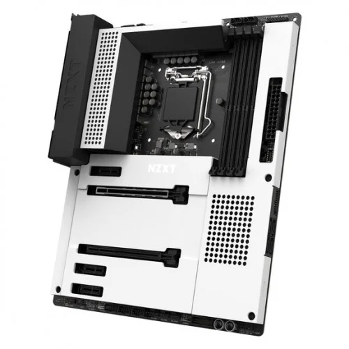 NZXT N7 Z590 Matte White Intel 11th and 10th Gen ATX WiFi Gaming Motherboard