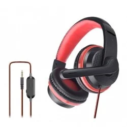 OVLENG OV-P6 3.5mm Stereo LED Light Gaming Headphone Red