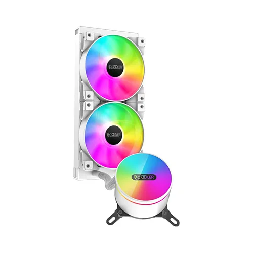 PC Cooler 240MM ARGB AIO Liquid CPU Cooler (White)