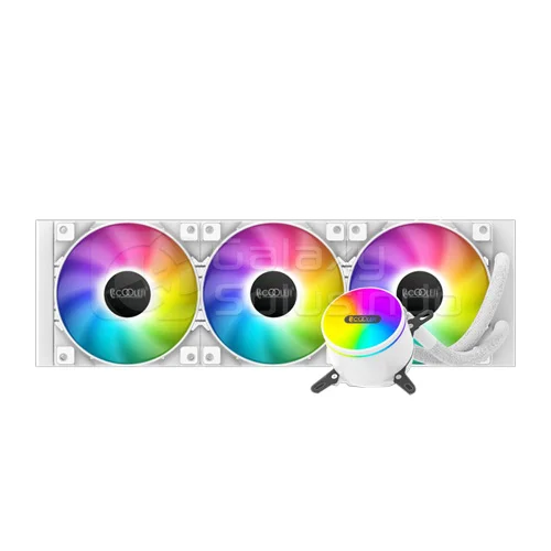 PCcooler GI-CX360 ARGB 360mm AIO CPU Liquid Cooler (White)