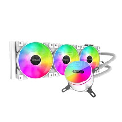 PCcooler GI-CX360 ARGB 360mm AIO CPU Liquid Cooler (White)