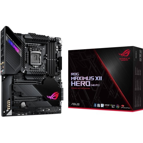 Asus ROG Maximus XII Hero Z490 Intel 10th Gen Wi-Fi ATX Motherboard Asus ROG Maximus XII Hero Z490 Intel 10th Gen Wi-Fi ATX Motherboard