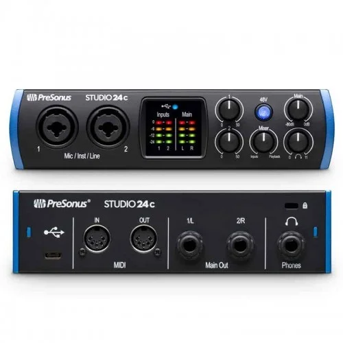 PreSonus Studio 24c 2x2 192 kHz PC Audio Interface