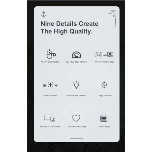 iMICE T80 USB Wired RGB Mechanical Gaming Mouse