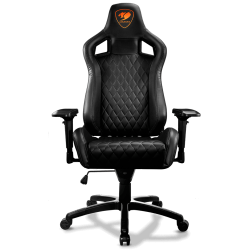 Cougar Armor s Black Premium Breathable PVC Leather Gaming Chair
