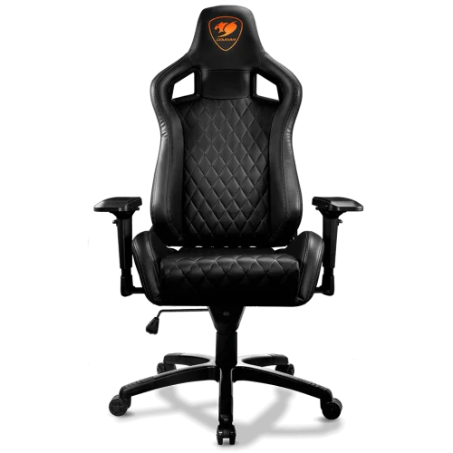 Cougar Armor s Black Premium Breathable PVC Leather Gaming Chair