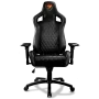 Cougar Armor s Black Premium Breathable PVC Leather Gaming Chair