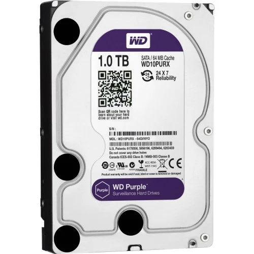 WESTERN DIGITAL WD10PURX 1TB PURPLE DESKTOP HDD