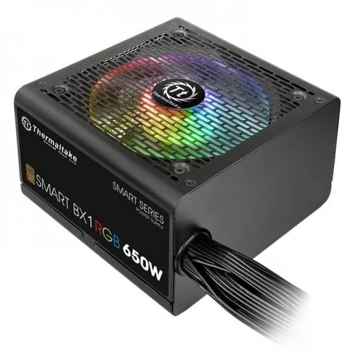THERMALTAKE SMART BX1 RGB 650W 80 PLUS Bronze Sleeve cable flat Power Supply with 5 Years Warranty