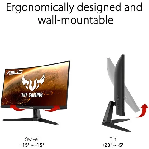 ASUS TUF VG27WQ1B 27” WQHD Curved 165Hz Gaming Monitor