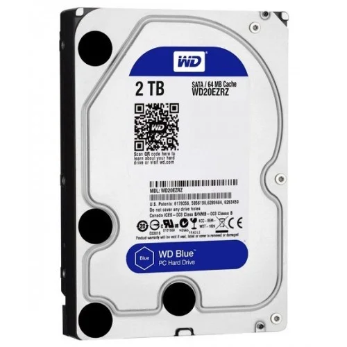 WESTERN DIGITAL 2TB 64MB CACHE 3.5 INCH BLUE HARD DISK DRIVE - WD20EZRZ