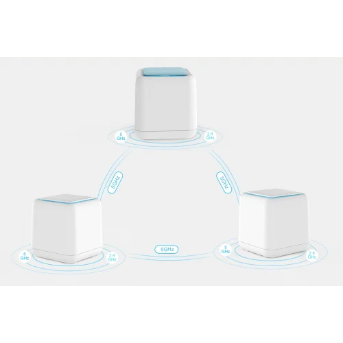 Wavlink WN535K3 Dual Band AC1200 Hallo Base Whole Home Mesh Router (Touchlink)