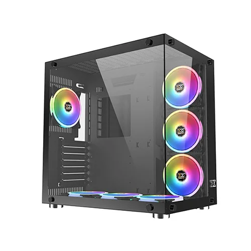 Xigmatek AQUARIUS PLUS Black Tempered Glass ATX Casing