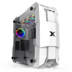 Xigmatek X7 Tempered Glass Super Tower E ATX Gaming Casing (White)