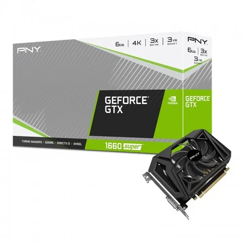 PNY GeForce GTX 1660 SUPER 6GB Single Fan GDDR6 Graphics Card