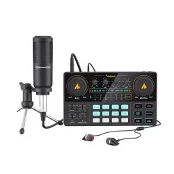 Maono Maonocaster Lite AU-AM200-S1 Portable All-In-One Podcast Production Studio