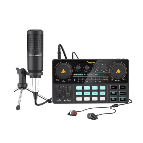 Maono Maonocaster Lite AU-AM200-S1 Portable All-In-One Podcast Production Studio