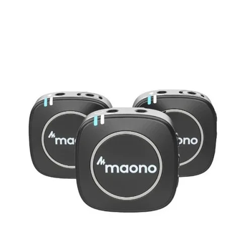 MAONO WM820 A2 Real-time Monitoring and Mute 2-Person Wireless Mic