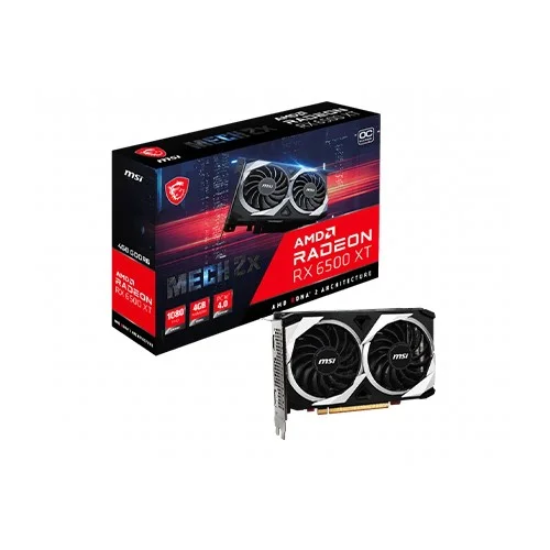 MSI Radeon RX 6500 XT MECH 2X 4G OC GDDR6 Graphics Card