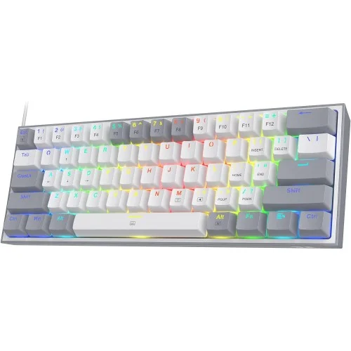 Redragon K617 FIZZ 60% Wired RGB Gaming Keyboard (white)