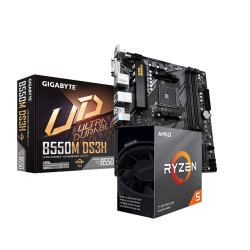 AMD RYZEN 5 3600 PROCESSOR & GIGABYTE B550M DS3H AM4 AMD MOTHERBOARD COMBO