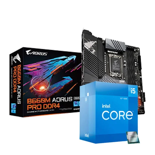 INTEL CORE I5-12500 PROCESSOR & GIGABYTE B660M AORUS PRO DDR4 MOTHERBOARD COMBO
