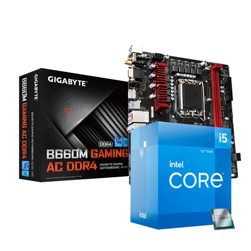 INTEL CORE I5-12500 PROCESSOR & GIGABYTE B660M GAMING AC DDR4 MOTHERBOARD COMBO