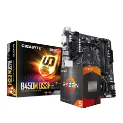 AMD RYZEN 5 5500 PROCESSOR AND GIGABYTE B450M MOTHERBOARD COMBO