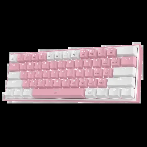 Redragon K617 FIZZ 60% Wired RGB Gaming Keyboard (pink)