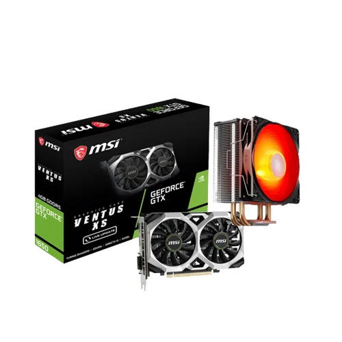 MSI GEFORCE GTX 1650 VENTUS XS 4GB GRAPHICS CARD & DEEPCOOL GAMMAXX GTE V2 COOLER COMBO