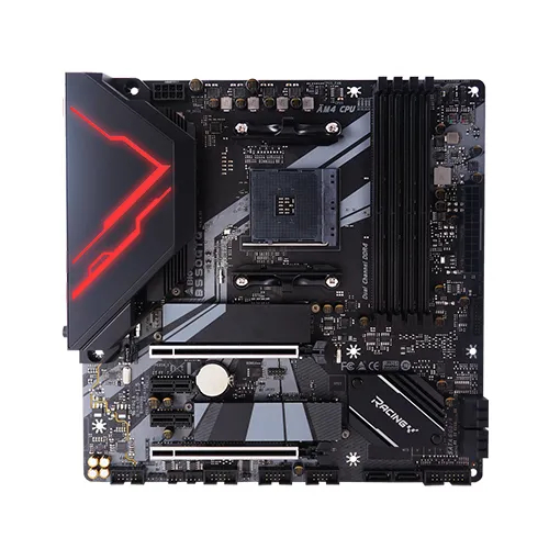 BIOSTAR Racing B550GTQ AMD B550 MicroATX Gaming Motherboard