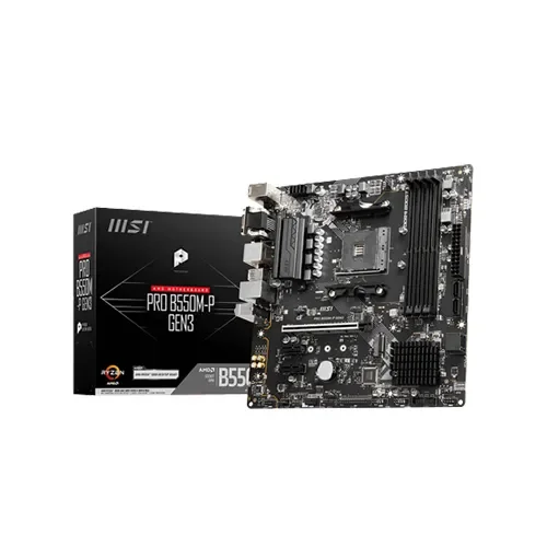 MSI PRO B550M-P GEN3 AM4 DDR4 MICRO ATX MOTHERBOARD