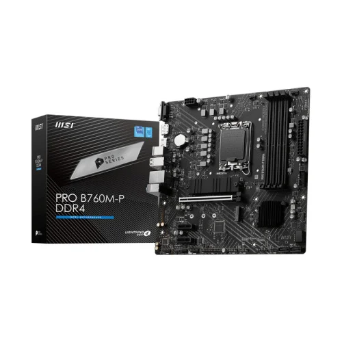 MSI PRO B760M-P DDR4 13th Gen & 12th Gen mATX Motherboard