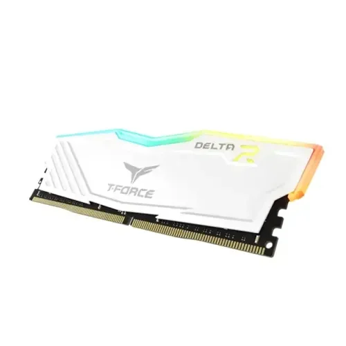 Team T-Force Delta 8GB 3200MHz DDR4 RGB White Desktop Gaming RAM