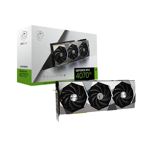 MSI GeForce RTX 4070 Ti SUPRIM X 12GB GDDR6X Graphics Card