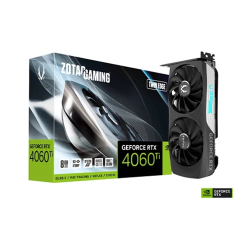 ZOTAC GAMING GeForce RTX 4060 Ti 8GB Twin Edge Graphics Card