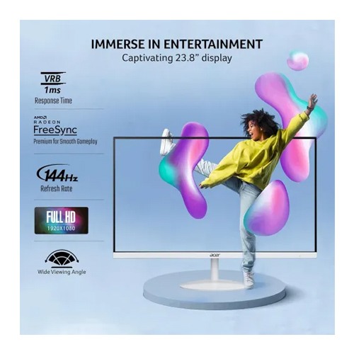 Acer SA242Y P1 23.8 inch 144Hz IPS FHD Monitor White